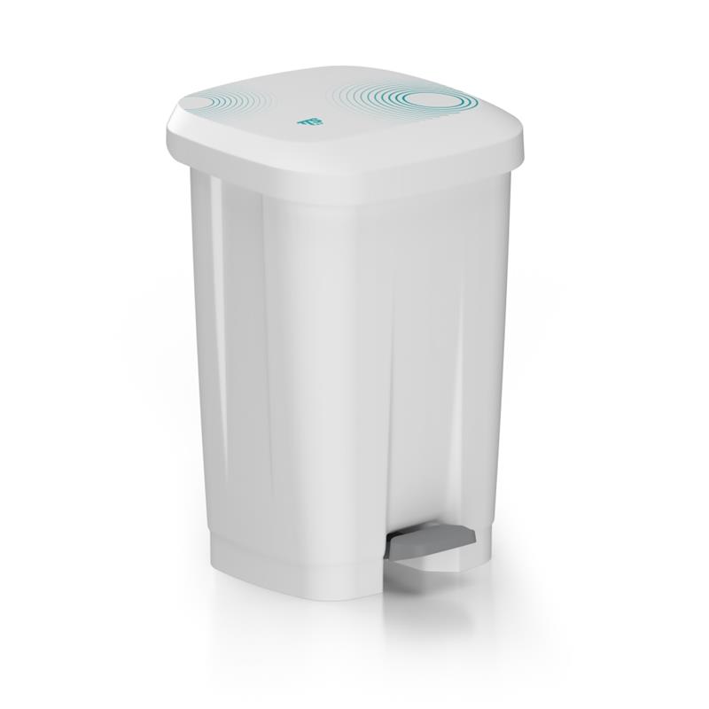 Pattumiera Moji c/pedale bianco 50lt.