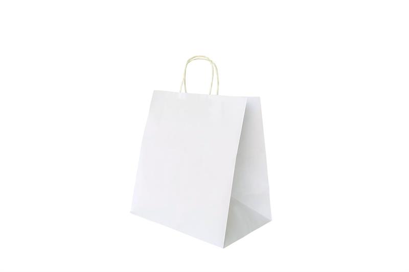 Shopper carta kraft bianca 34x20x34,5 200pz