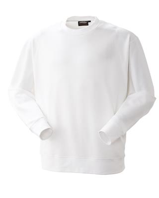 Felpa Space girocollo bianco 100% cotone