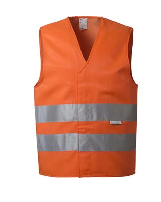 Gilet Alta Visibilità 100% poliestere col.arancio