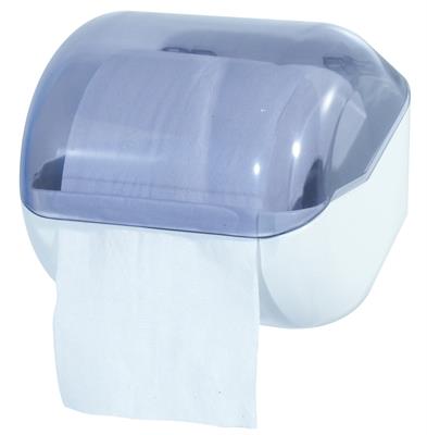 Dispenser carta igienica Duetto T trasparente/bianco