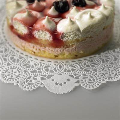 Pizzo sottotorta bianco diam.24 250pz