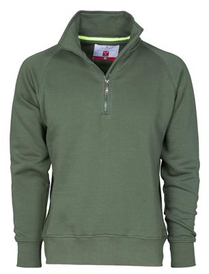 Felpa Miami+ mezza zip col.verde