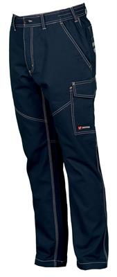 Pantalone Worker Summer 100% cot. col.blu navy