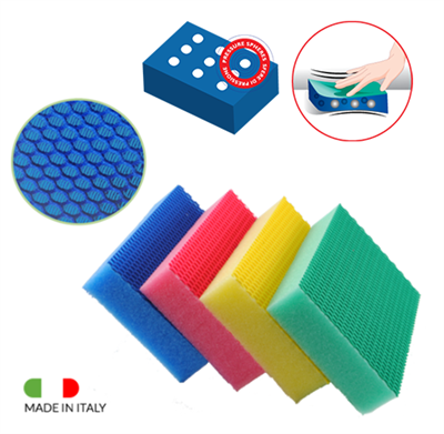 Spugna Evo Sponge verde 13,6x9x3 4pz
