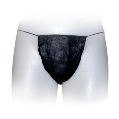 Tanga uomo TNT nero imb.singolarmente cf.100pz