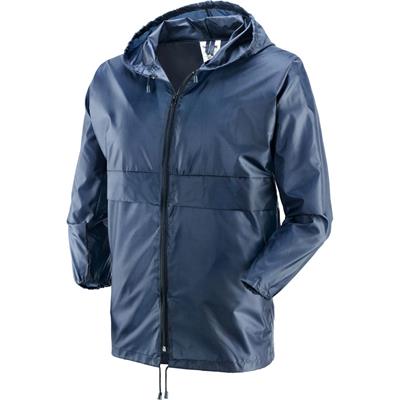 K-Way con cappuccio/cerniera col.blu