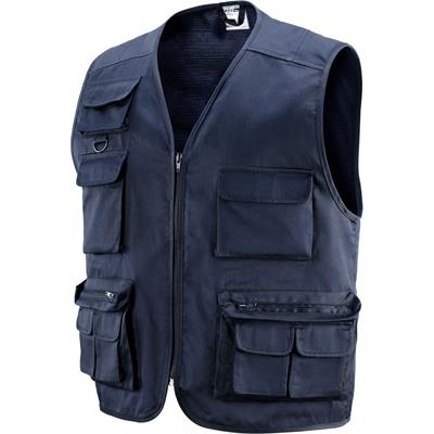 Gilet multitasche Tobruk leggero col.blu