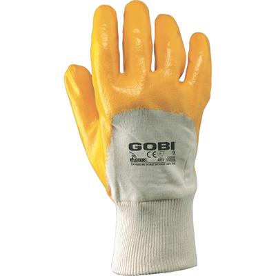 Guanti Gobi cotone/NBR col.giallo