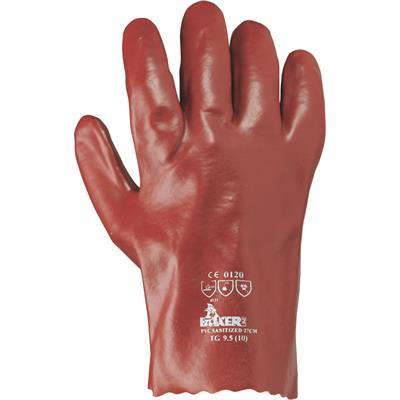 Guanti PVC SANITIZED rosso 45cm