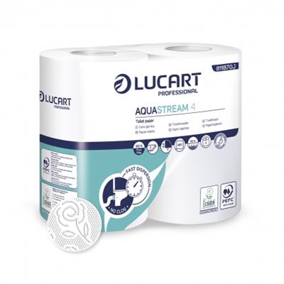 Carta igienica Lucart Aquastream Maxi 4 rotoli
