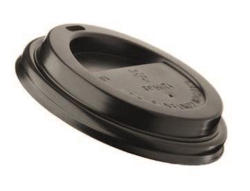 Coperchi PS neri per bicchieri Take Away 240ml 50pz