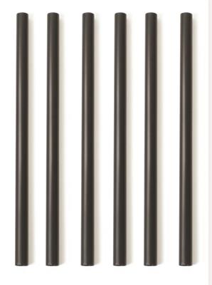 Cannucce plastica cocktail nere 13cm 1000pz