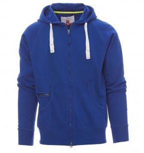 Felpa Hawaii+ full zip c/cappuccio col.blu royal