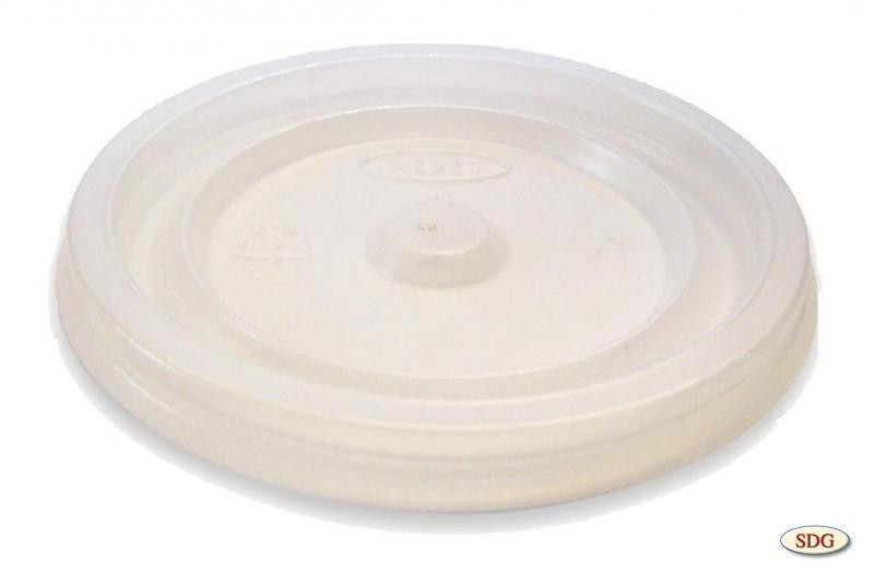 6OZ-1 Coperchi piatti c/becc.x bicch.6OZ 100pz