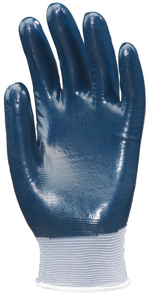 Guanti maglia interno riv.nitrile blu