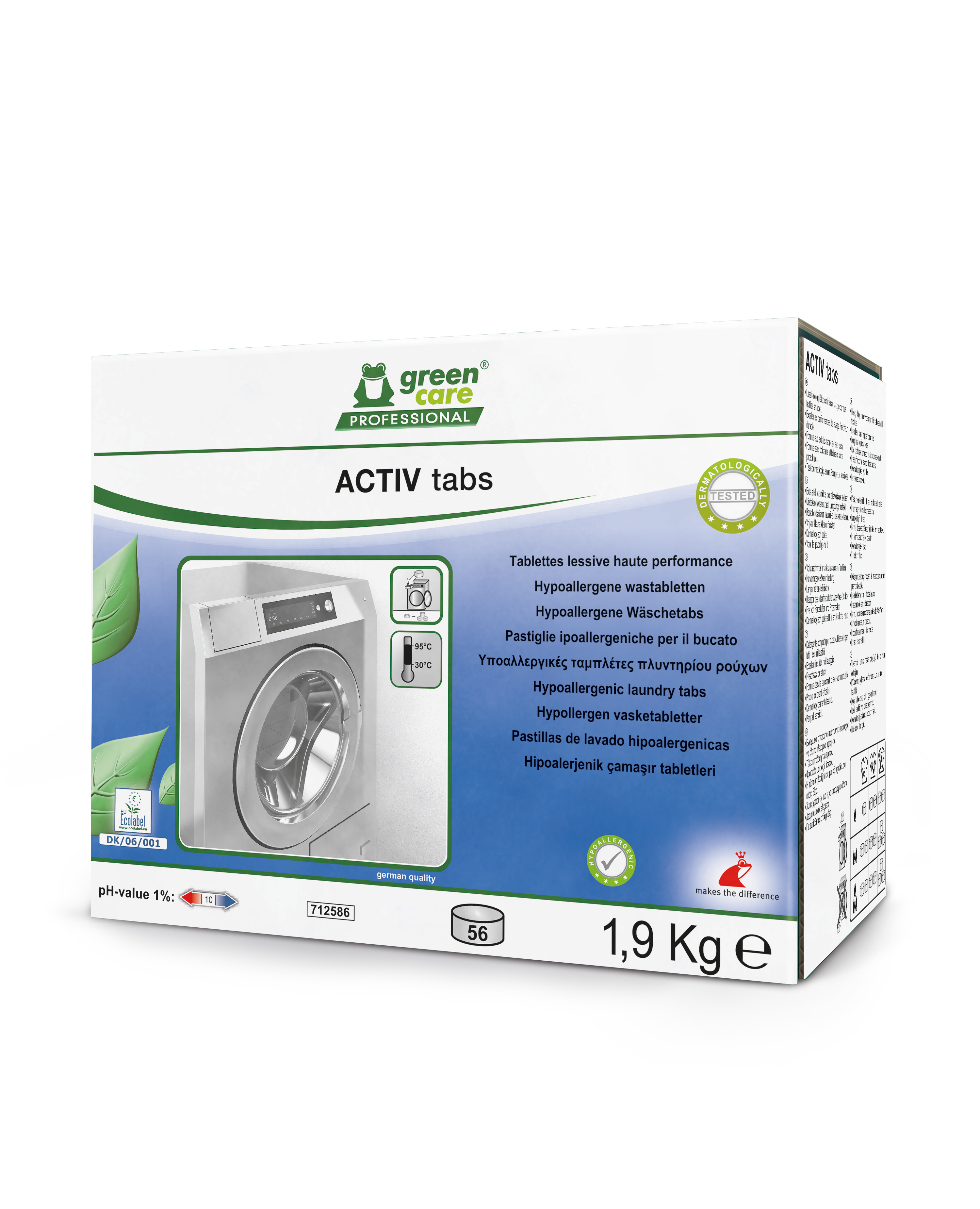 Green Care Activ Tabs lavatrice 56 pastiglie