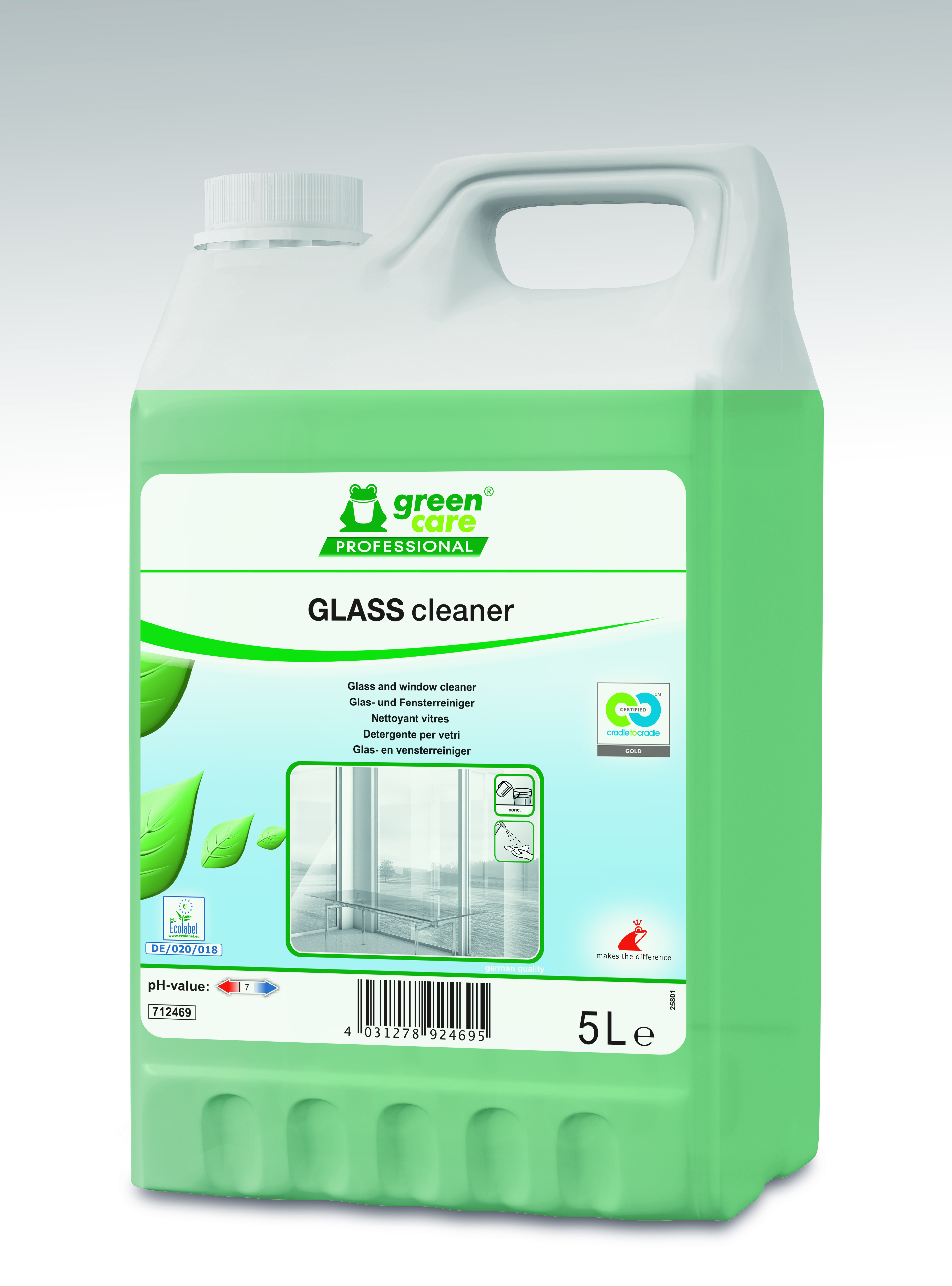 Green Care Glass Cleaner 5lt.