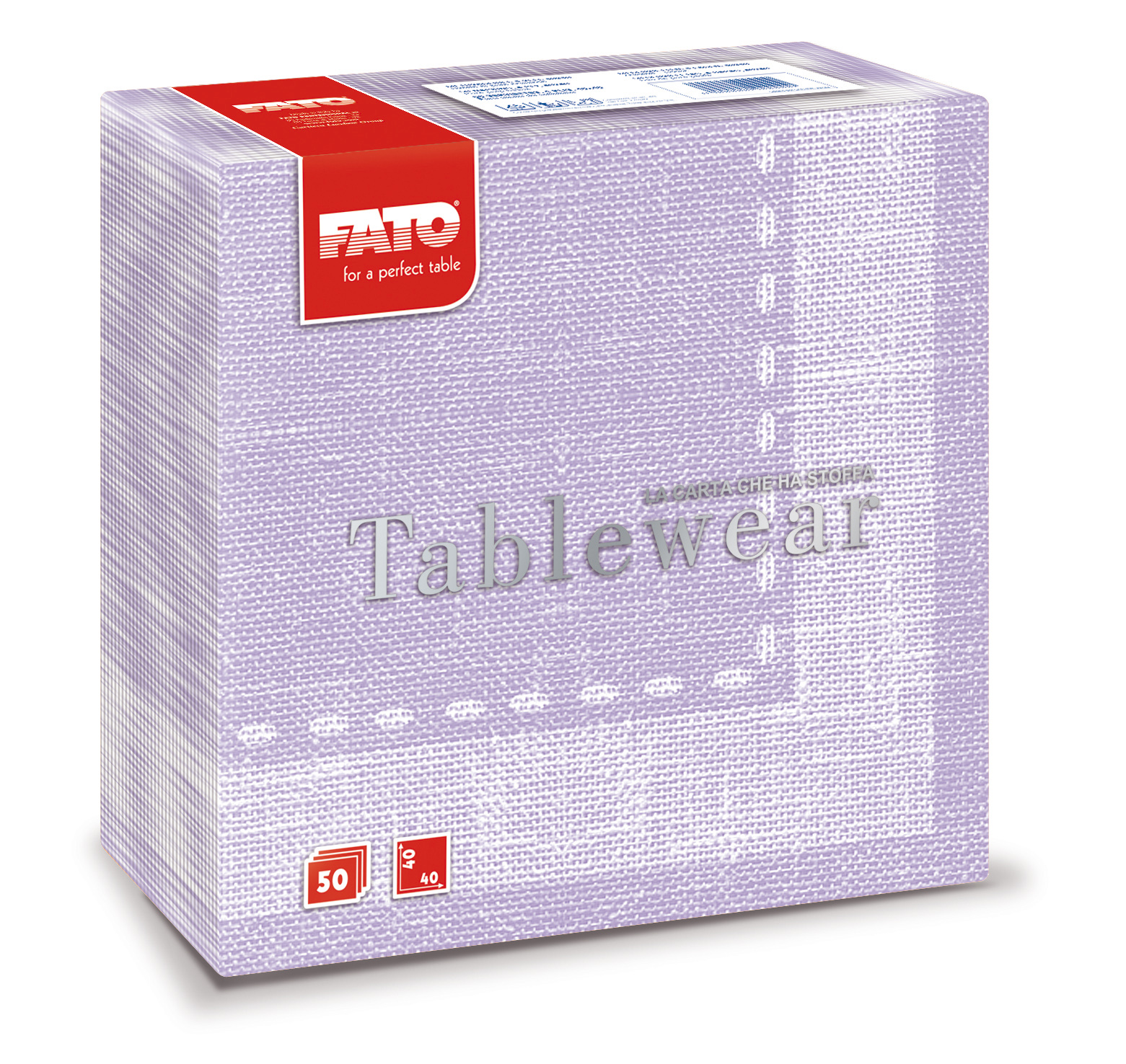 Tovagliolo CAS Cachemire lilla 40x40 50pz