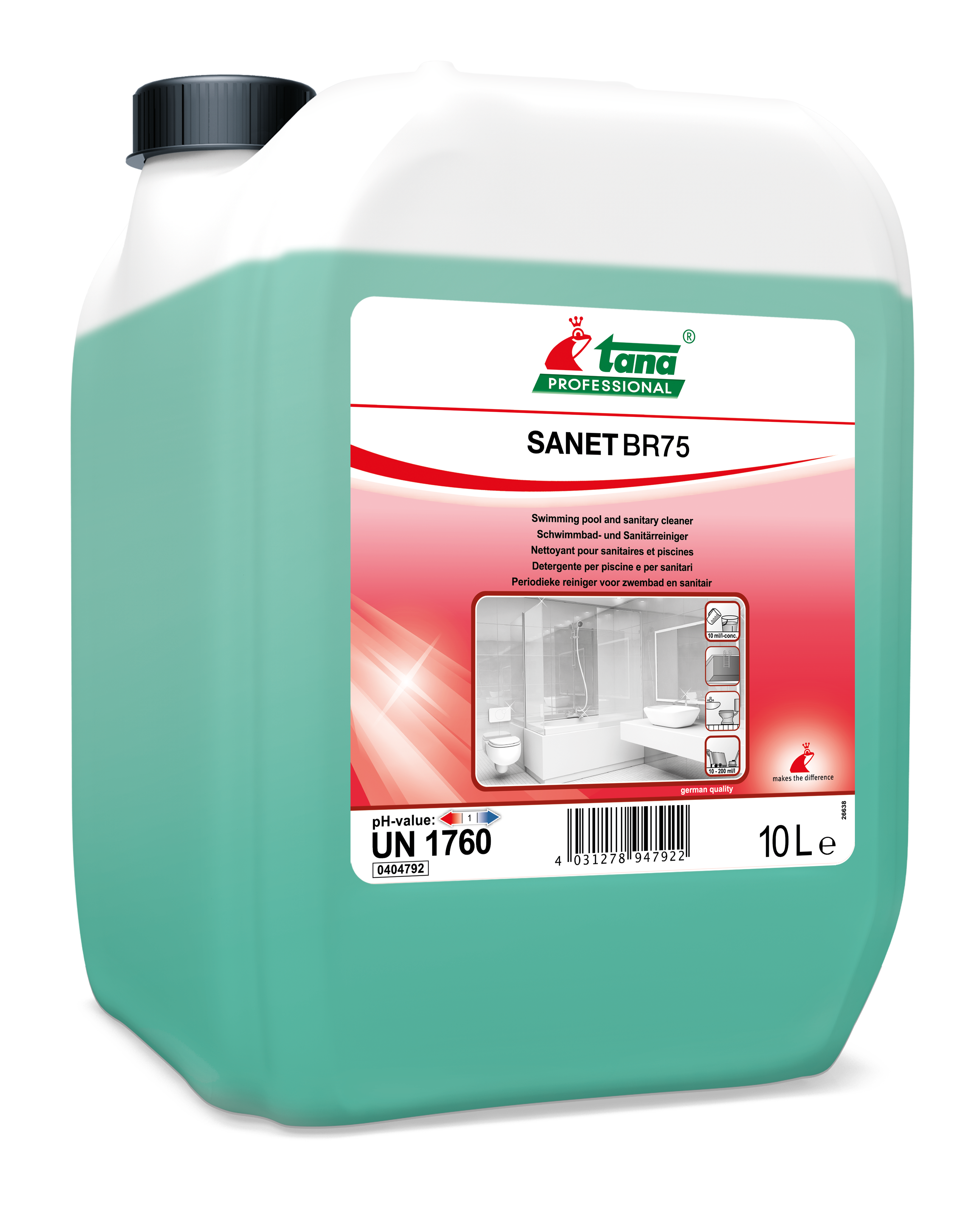 Sanet BR75 disincrostante sanitari 10lt.