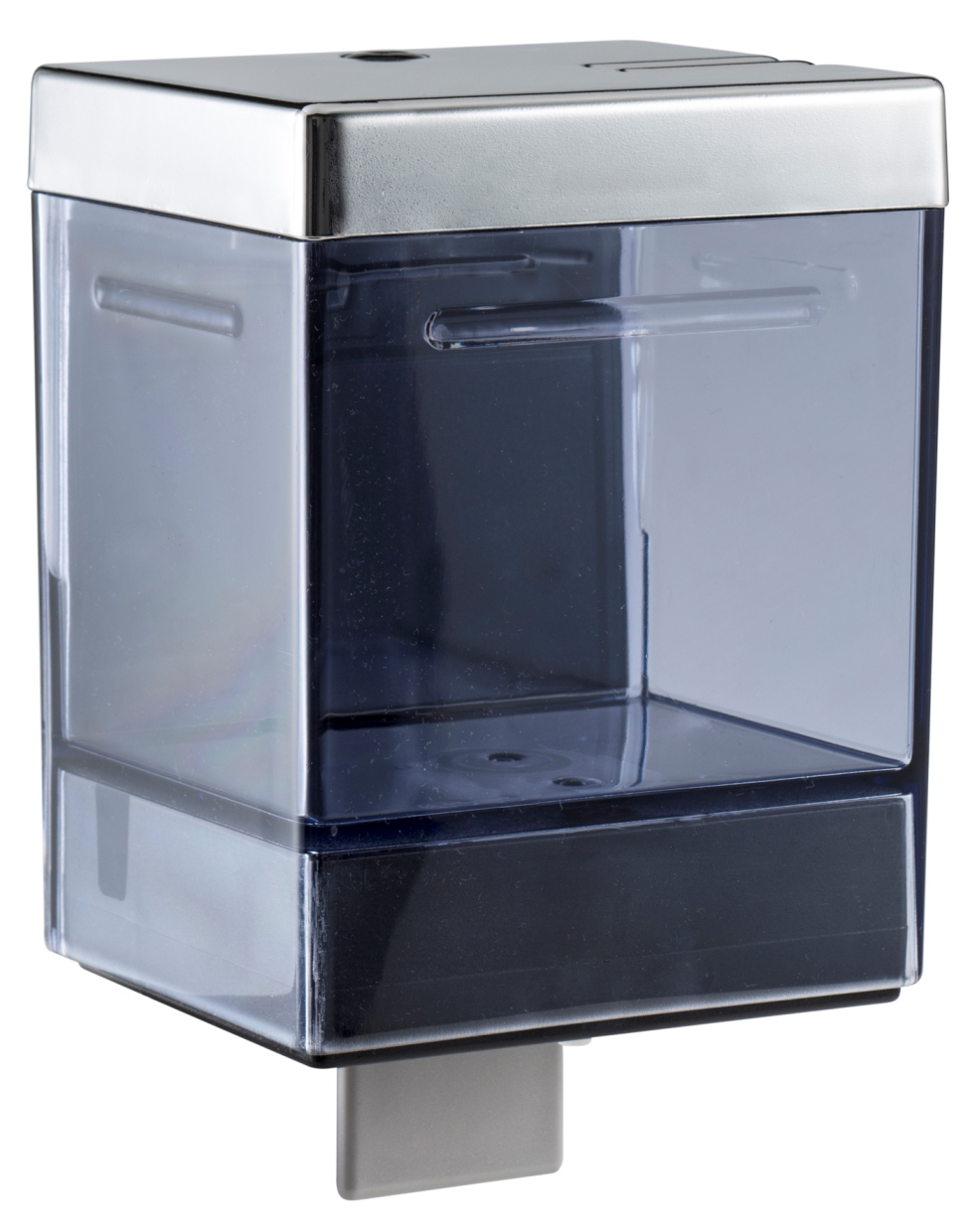 Dispenser sapone 1,2lt. cromato/trasparente