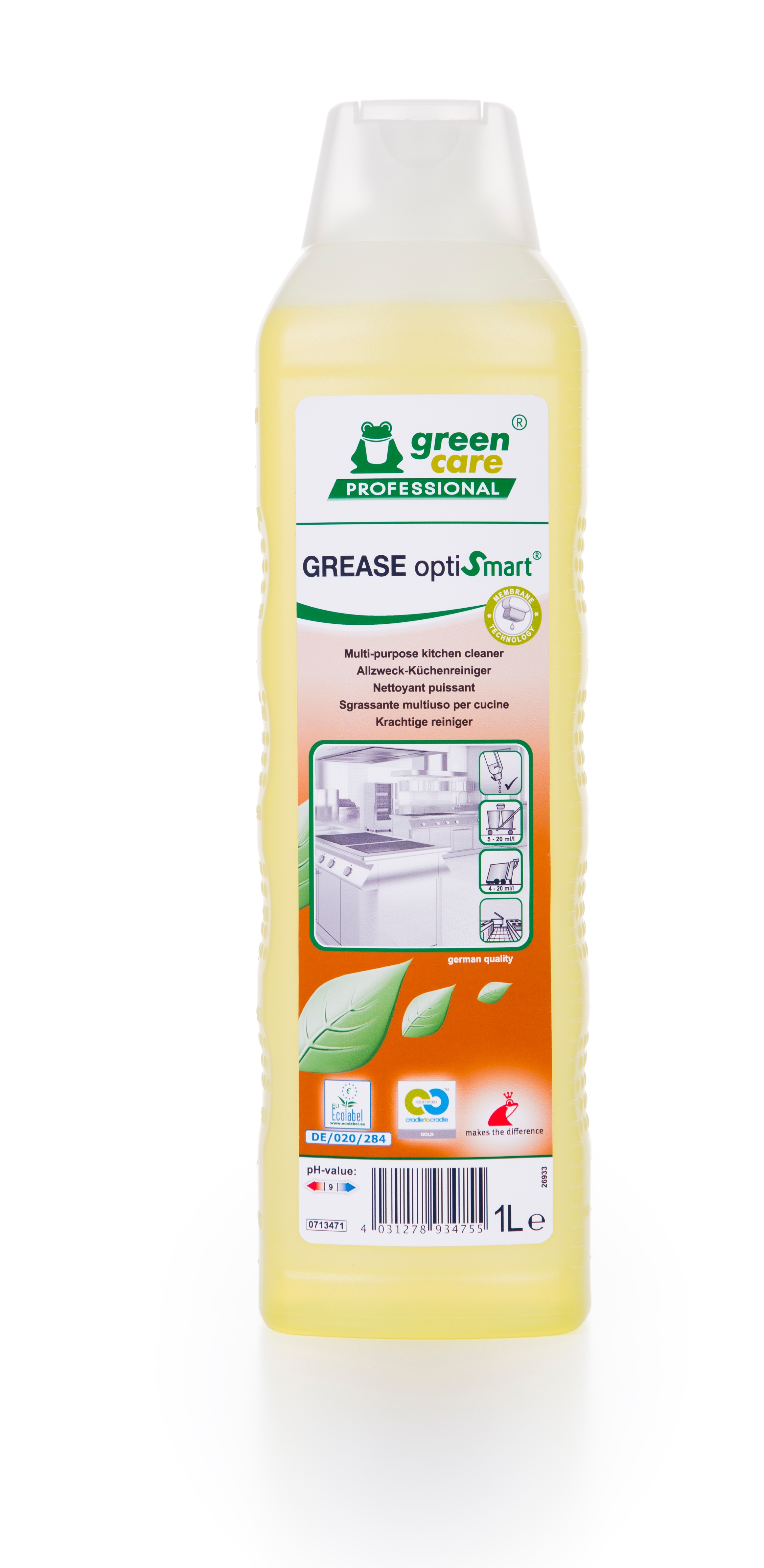 Green Care Grease optiSmart detergente cucina 1lt.