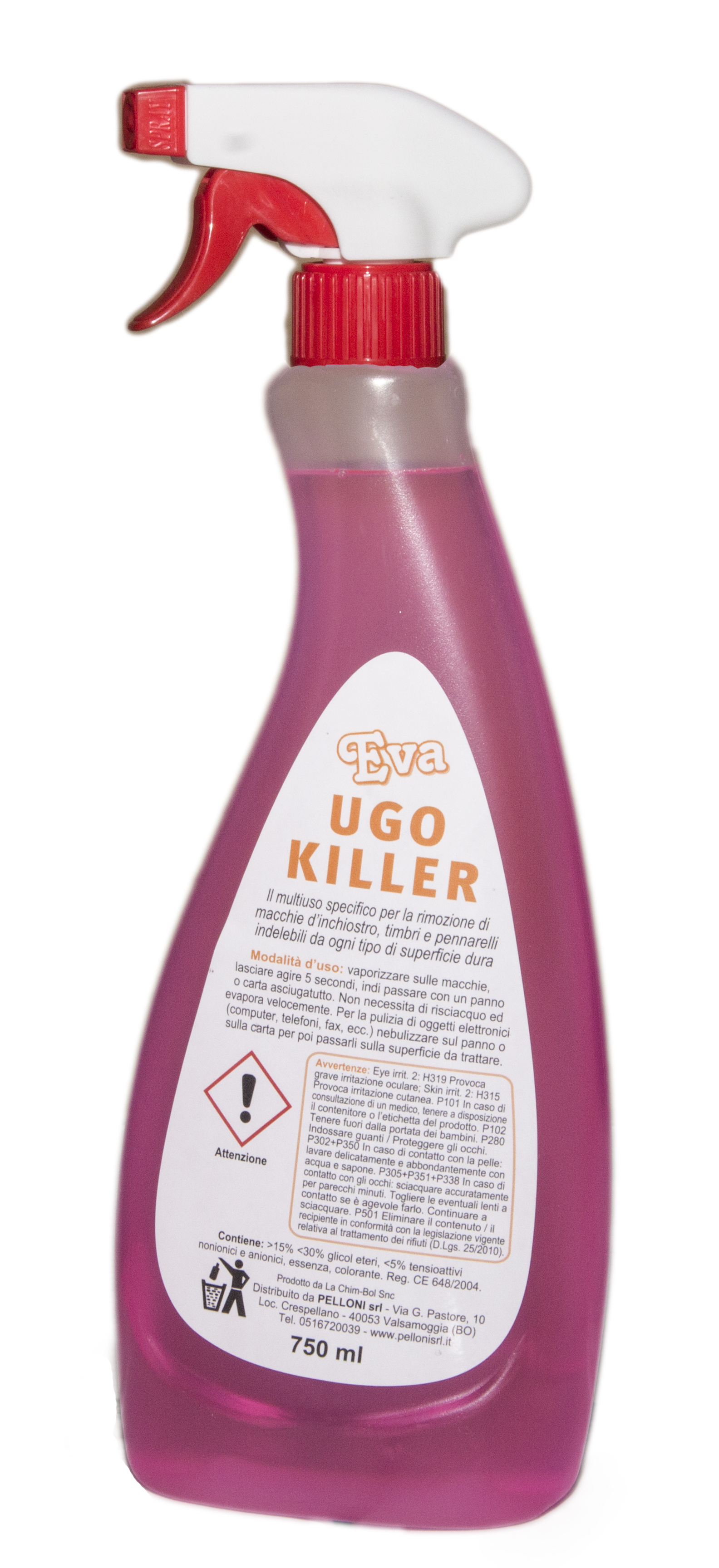 Ugo Killer detergente per inchiostri c/trigger 750ml