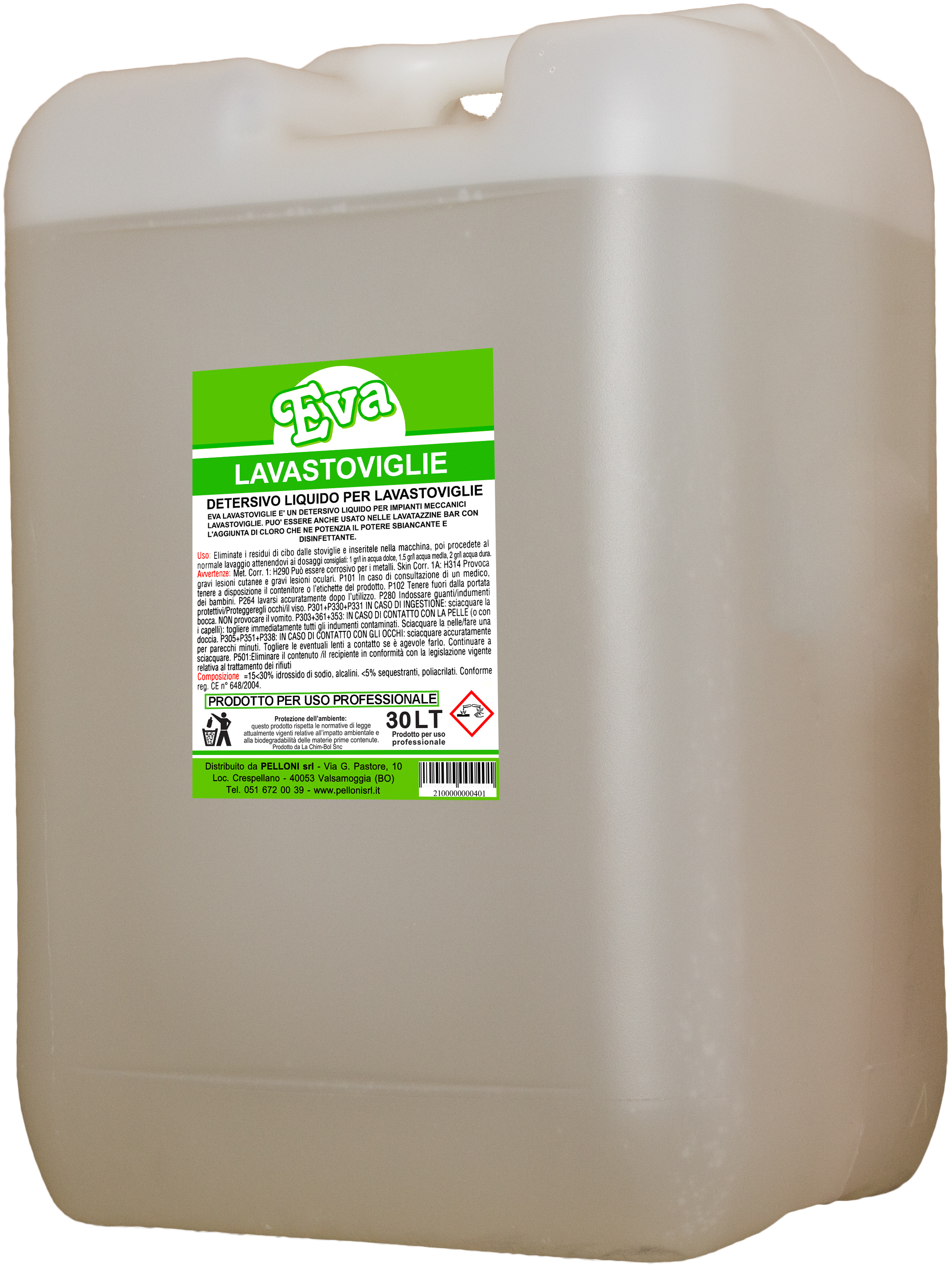 Lavastoviglie detergente liquido 25lt.