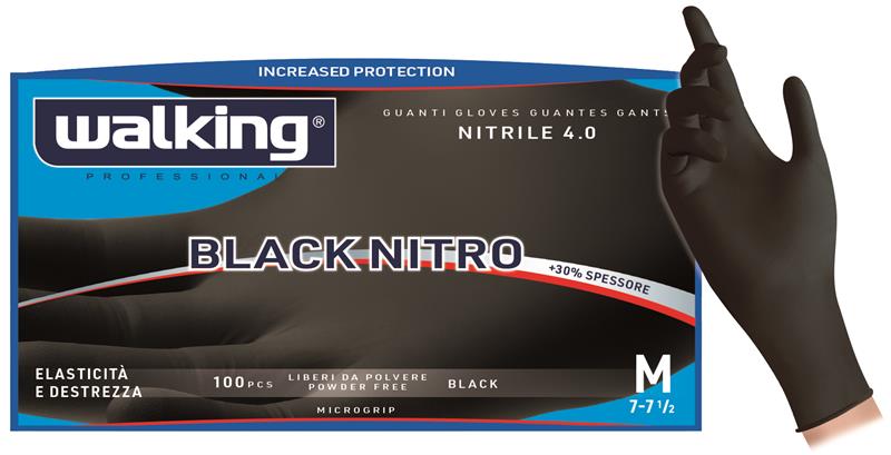 Guanti nitrile nero Black Nitro 100pz