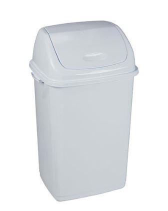 Pattumiera RIF BASIC 50lt.c/coperchio basculante bianco