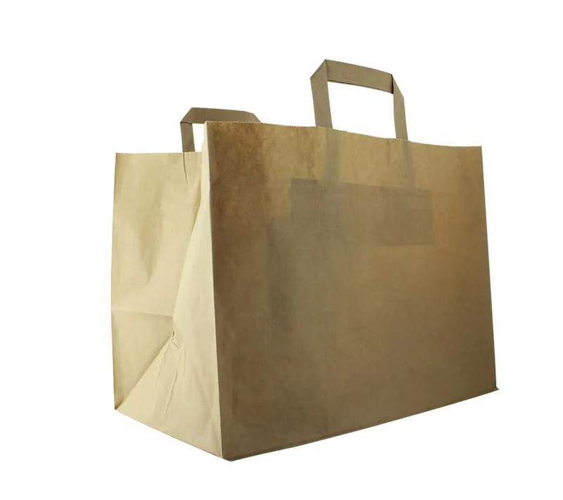 Shopper carta kraft 32+22x24 250pz