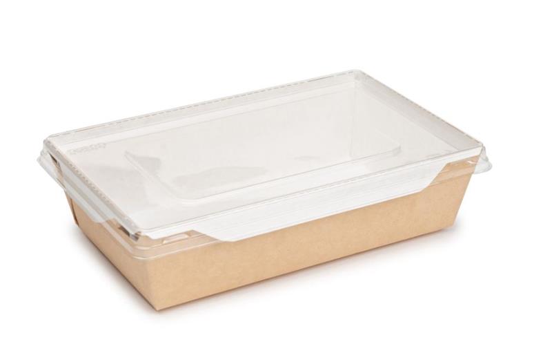 Insalatiera kraft c/coperchio PET trasparente 800ml 200pz