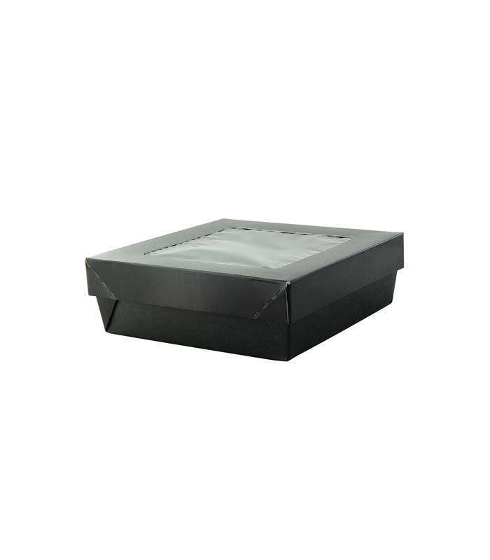 Scatola Kray c/coperchio e finestra col.nero 100pz