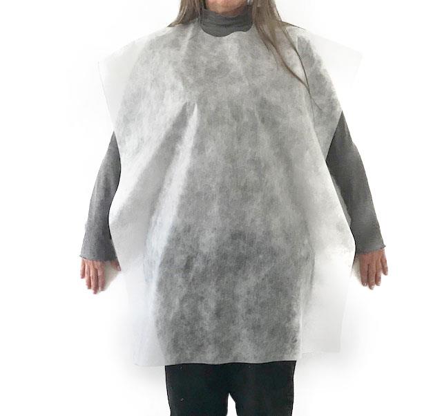 Mantellina da taglio bianca TNT 90x150 25pz