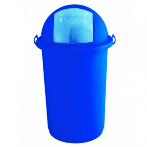 Pattumiera Push s/coperchio col.blu 50lt.                       