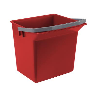 Secchiello 6lt. col.rosso per carrelli mop                      