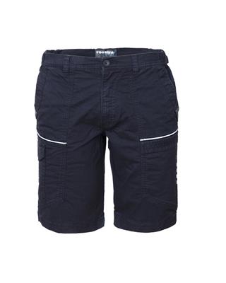 Bermuda R-Stretch m/tasca col.blu navy                          