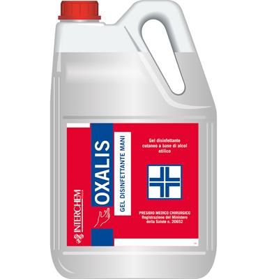 Oxalis Gel igienizzante mani PMC s/acqua 5lt.                   