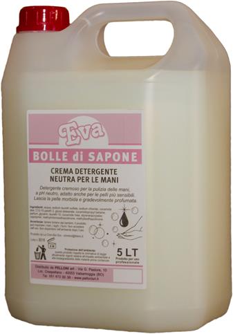 Detergente liquido mani Bolle di Sapone 5lt.                    