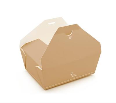 Food box cartoncino kraft/PE 1000ml 50pz                        