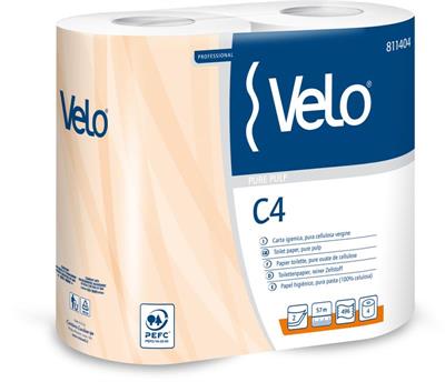 Carta igienica Velo Pure Pulp Maxi C4 4 rotoli                  