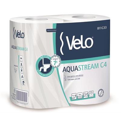 Carta igienica Velo Aquastream C4 4 rotoli                      