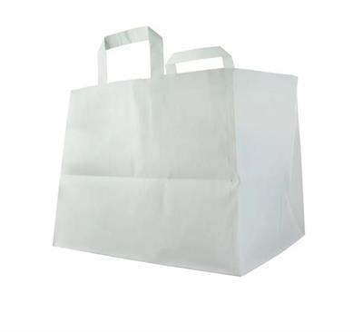 Shopper carta bianca 32+22x24 250pz                             