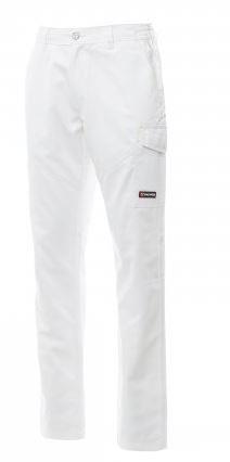 Pantalone Worker Pro 65% poly/35% cotone col.bianco
